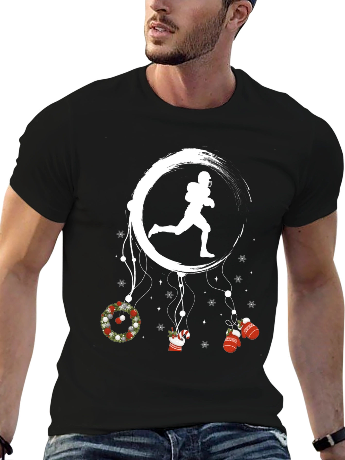 Football Dreamcatcher T-Shirt: Holiday Spirit