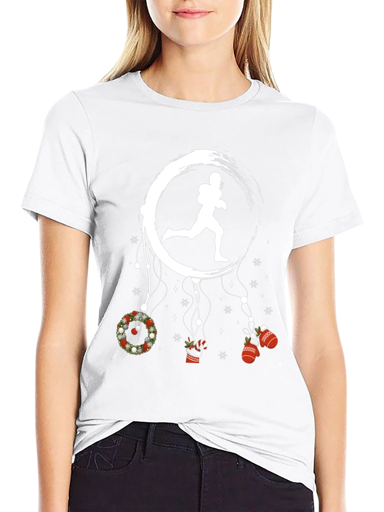 Football Dreamcatcher T-Shirt: Holiday Spirit