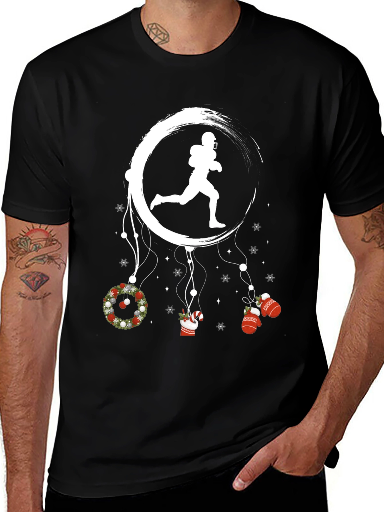 Football Dreamcatcher T-Shirt: Holiday Spirit