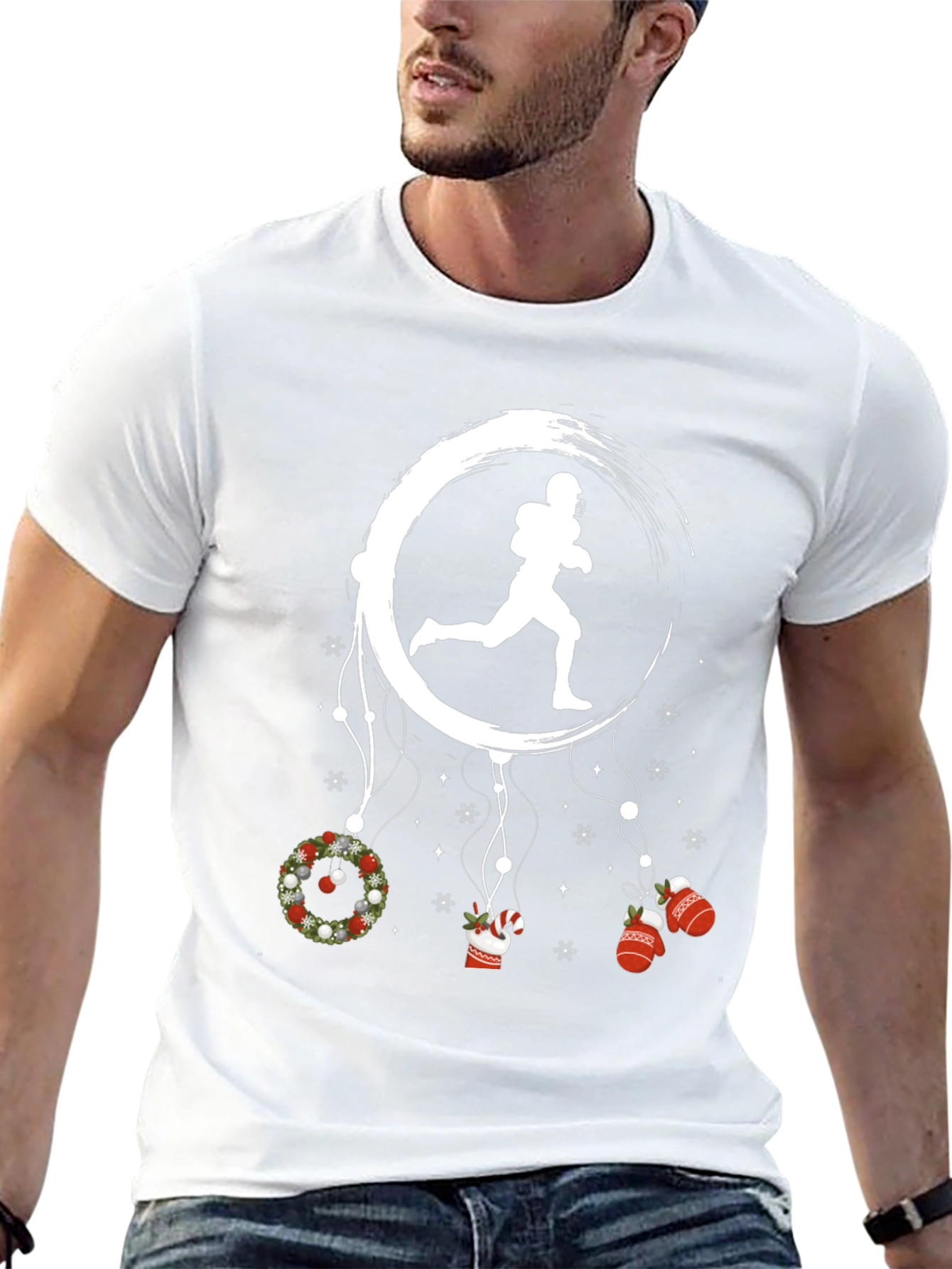 Football Dreamcatcher T-Shirt: Holiday Spirit