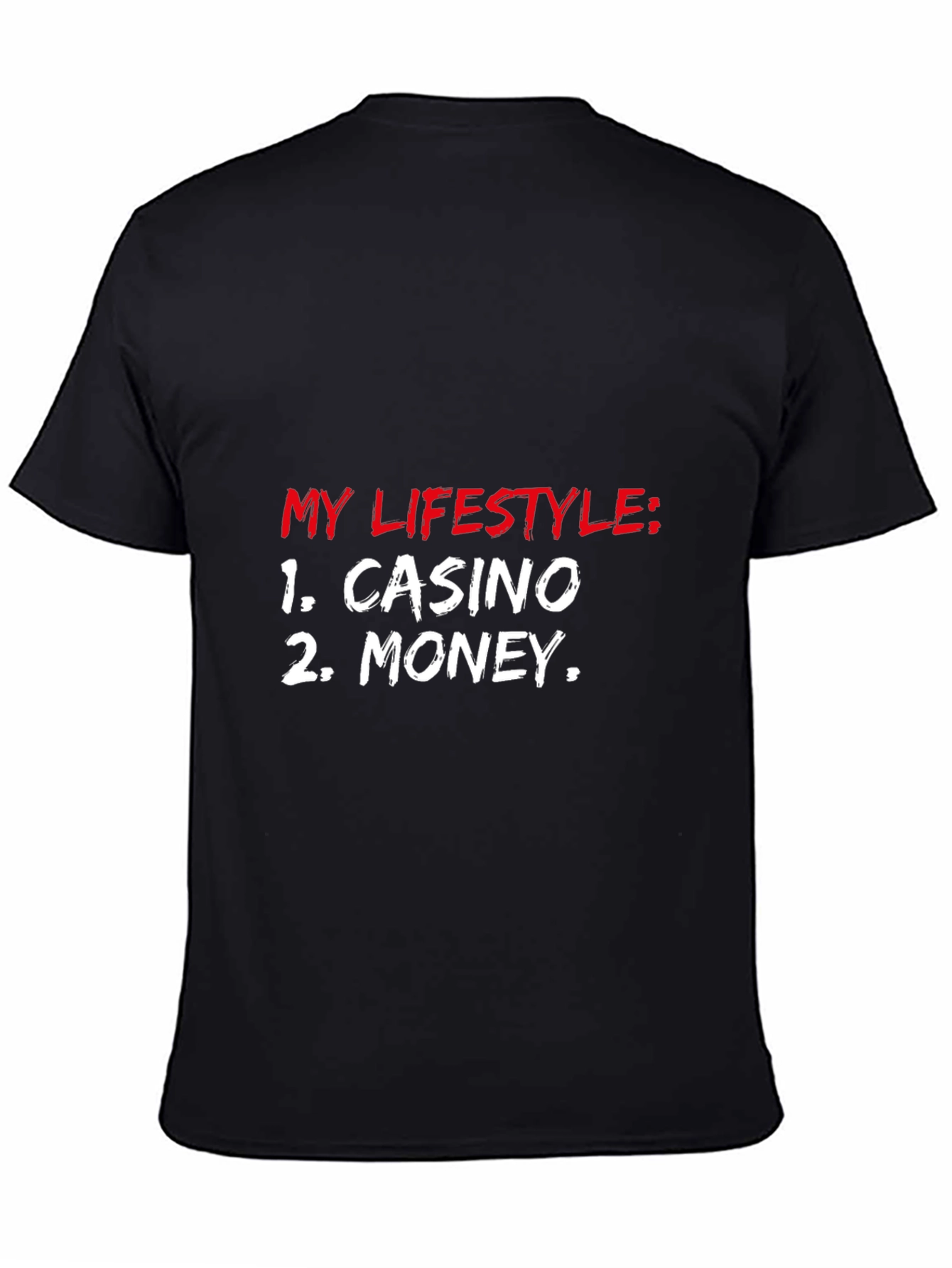 Casino Money Lifestyle Black T-Shirt