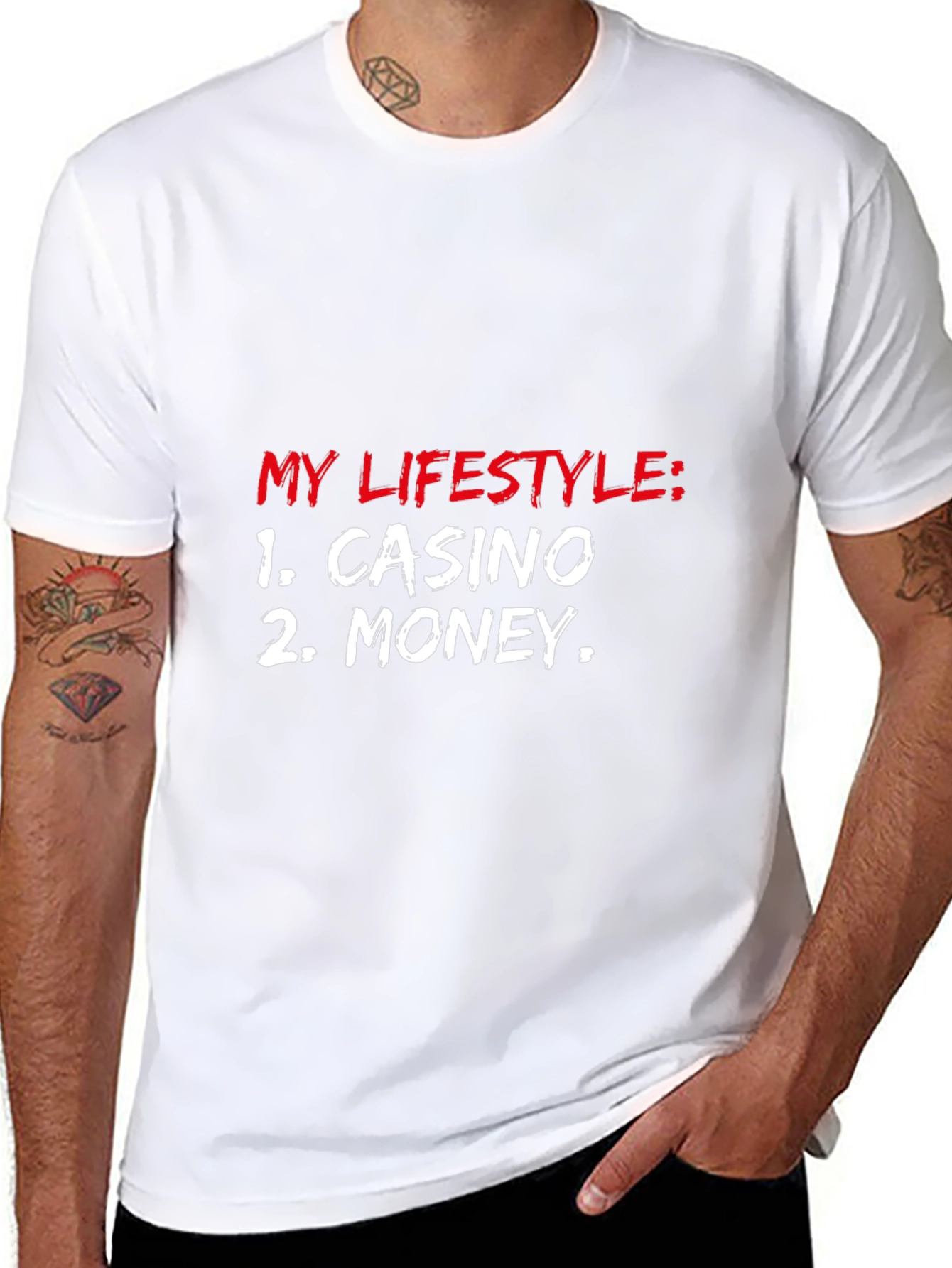 Casino Money Lifestyle Black T-Shirt