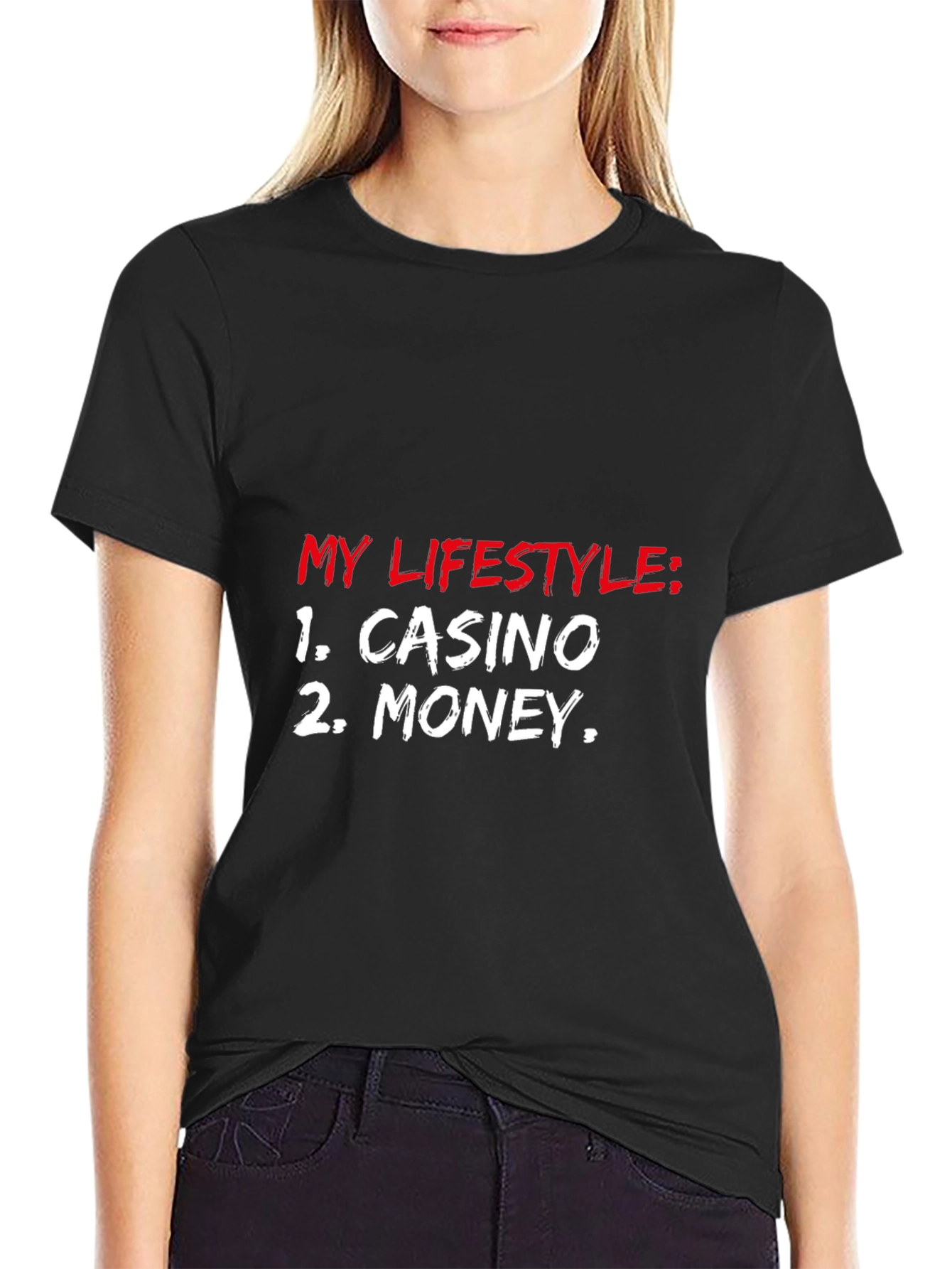 Casino Money Lifestyle Black T-Shirt