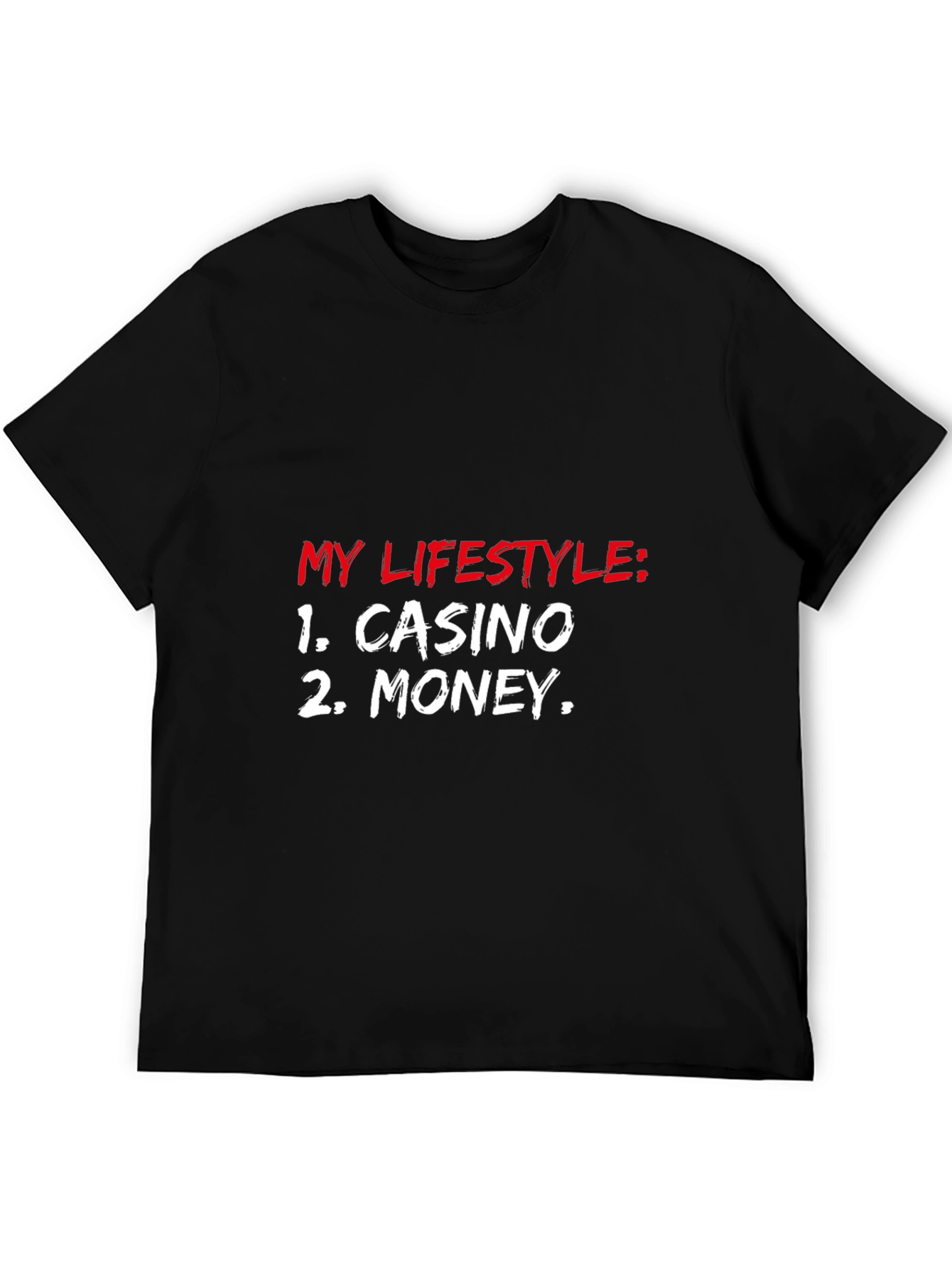 Casino Money Lifestyle Black T-Shirt
