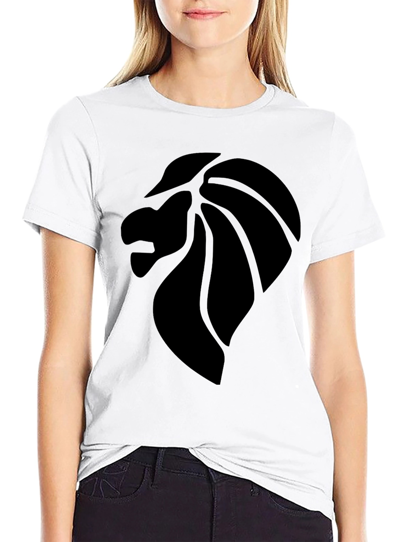 Lion Graphic Tee - Bold Black T-Shirt