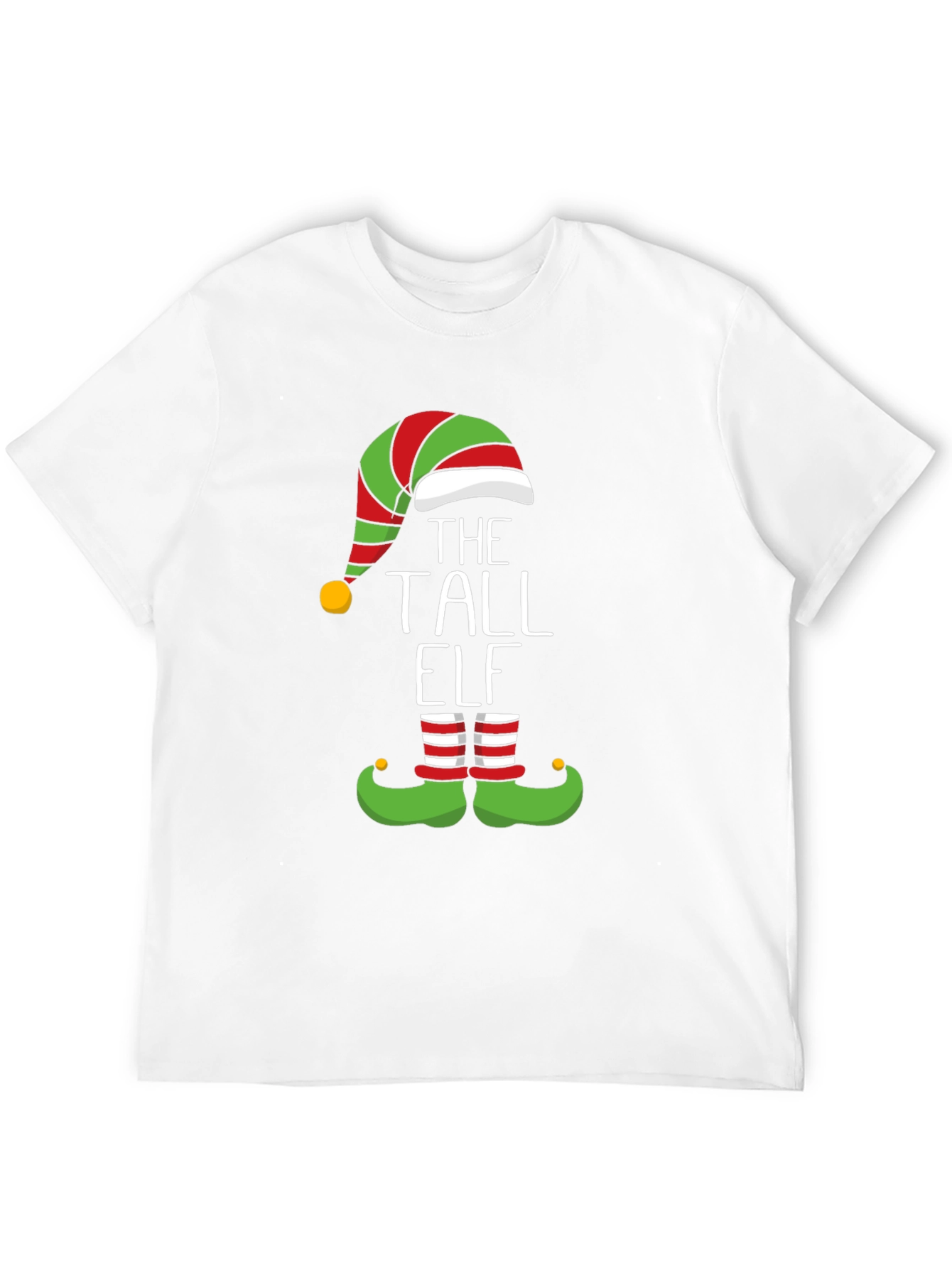 The Tall Elf Graphic Tee - Holiday Festive Fun