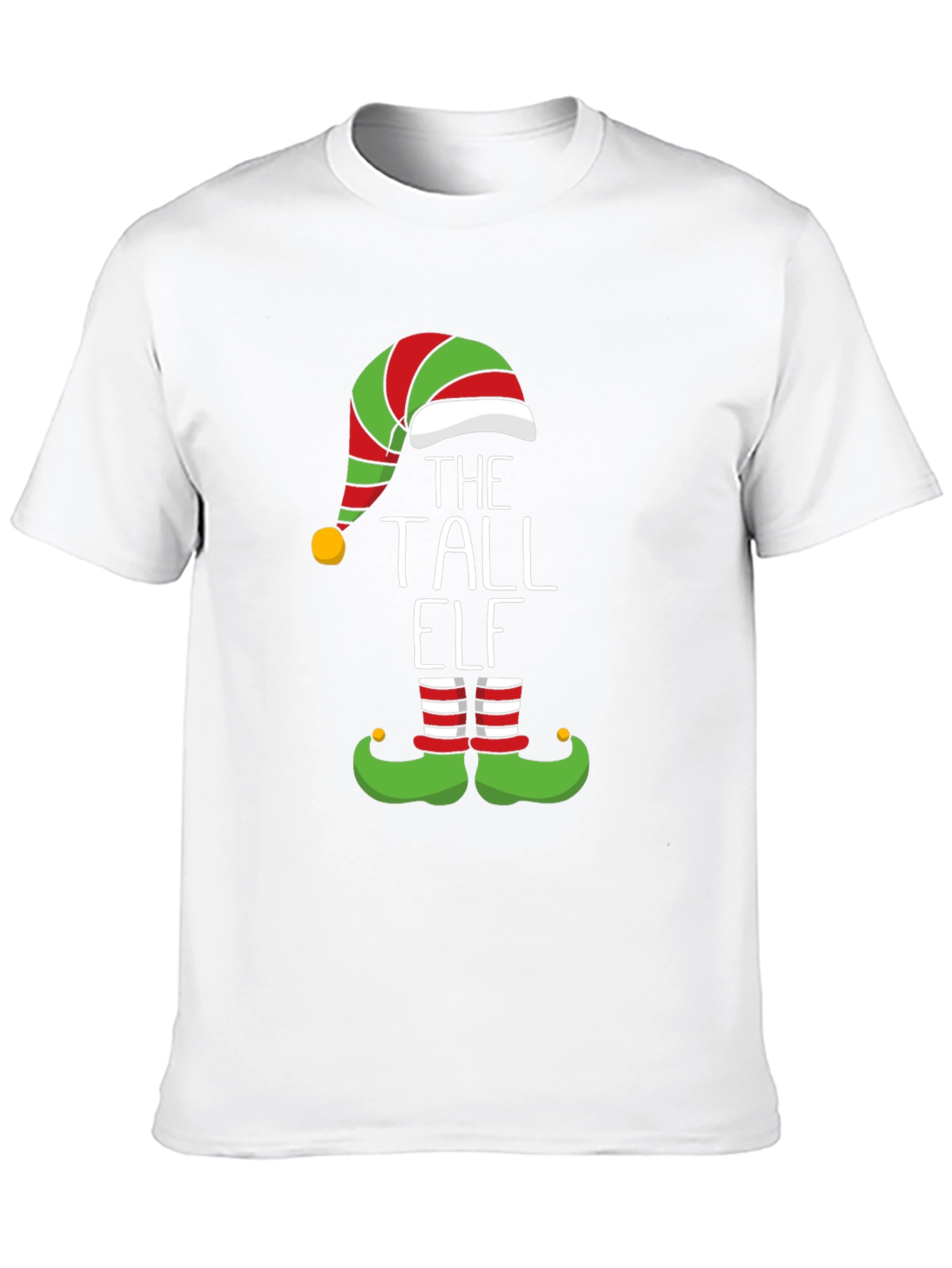 The Tall Elf Graphic Tee - Holiday Festive Fun