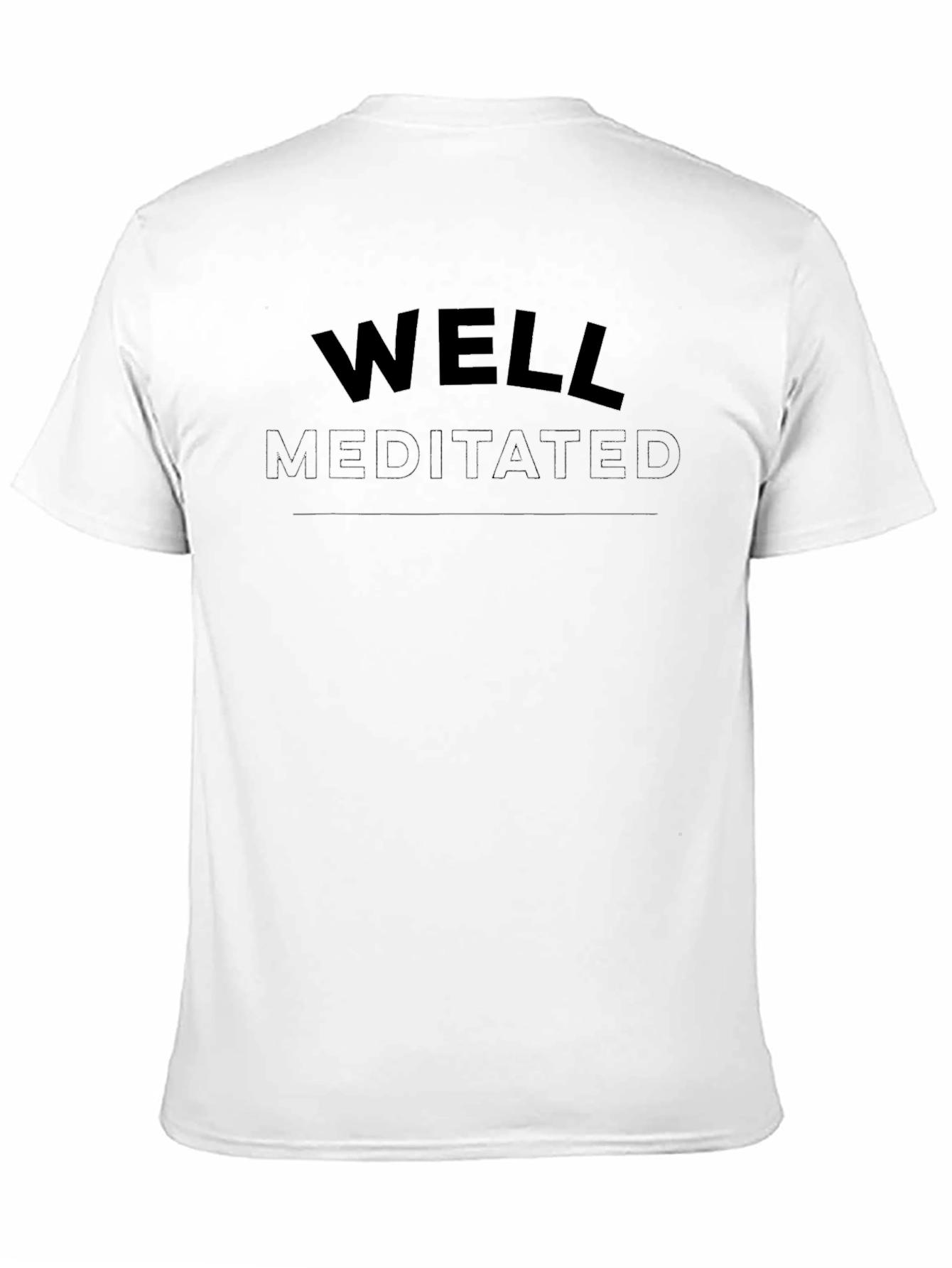 Well Meditated Black Crew Neck T-Shirt