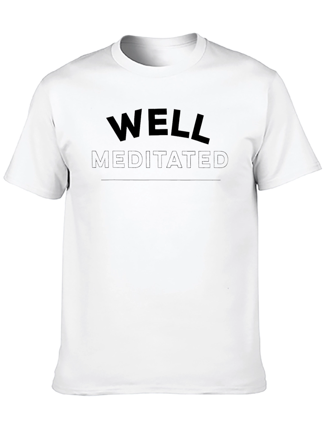Well Meditated Black Crew Neck T-Shirt