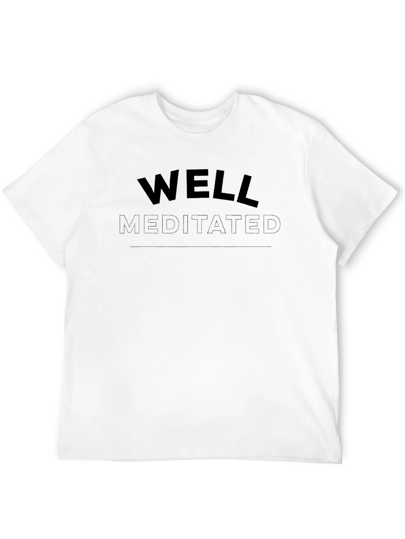Well Meditated Black Crew Neck T-Shirt