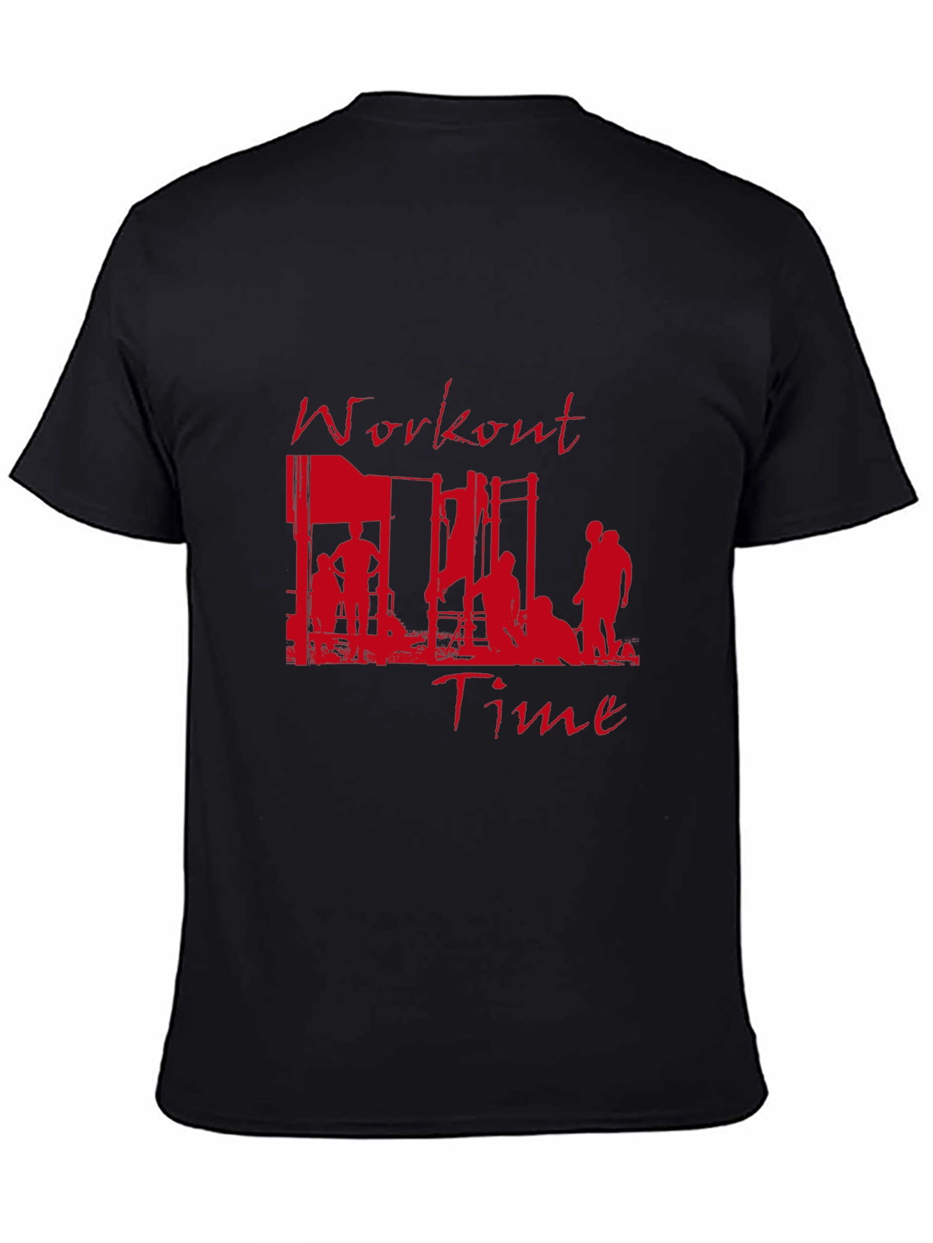 Workout Time Black Graphic Tee