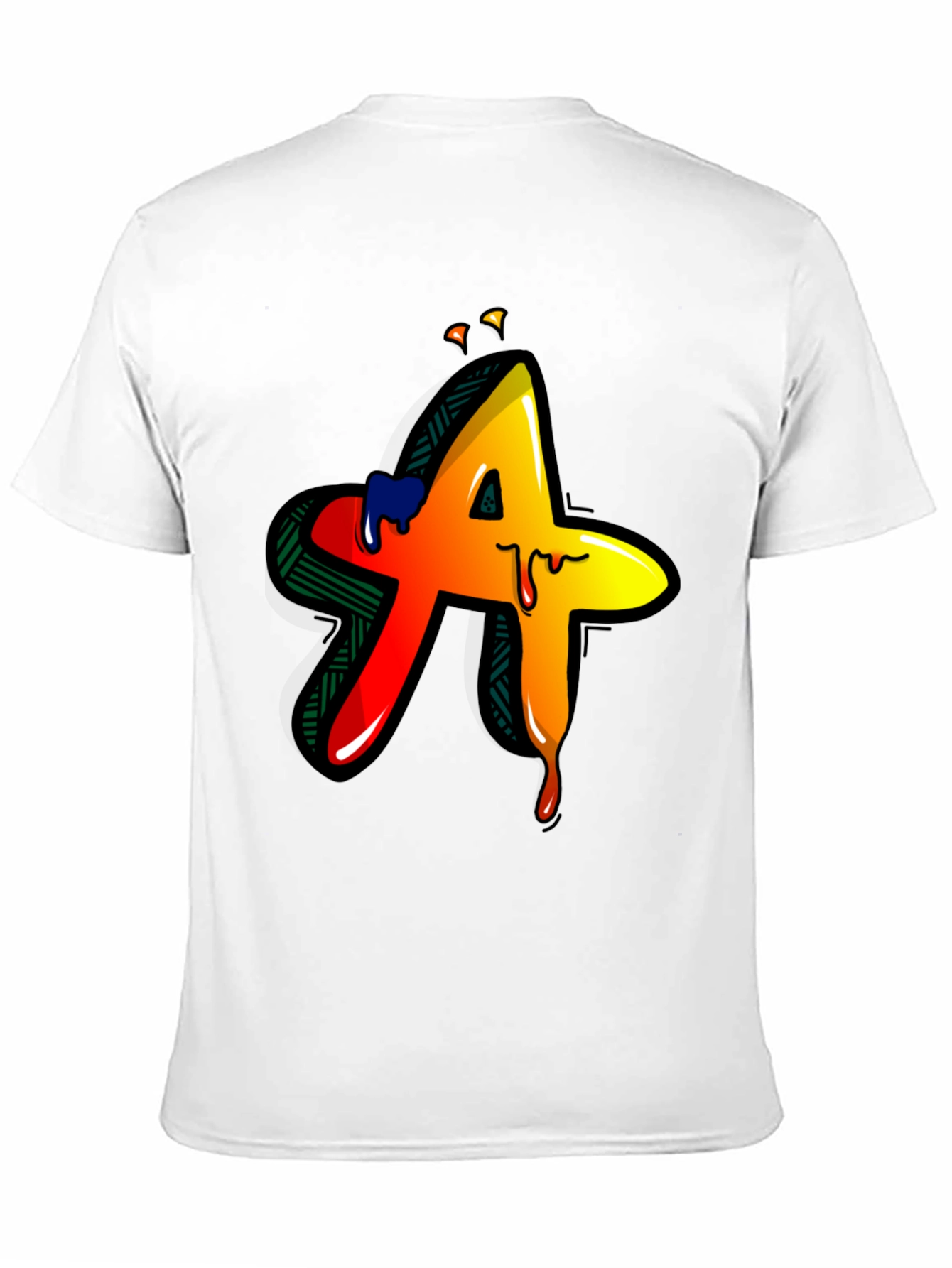 Graffiti A Black Tee - Drip Style