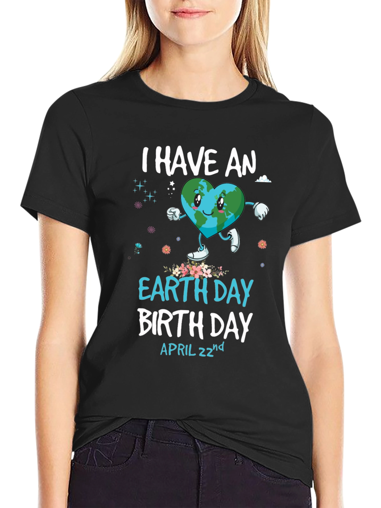 Earth Day Birthday T-Shirt - April 22nd Design
