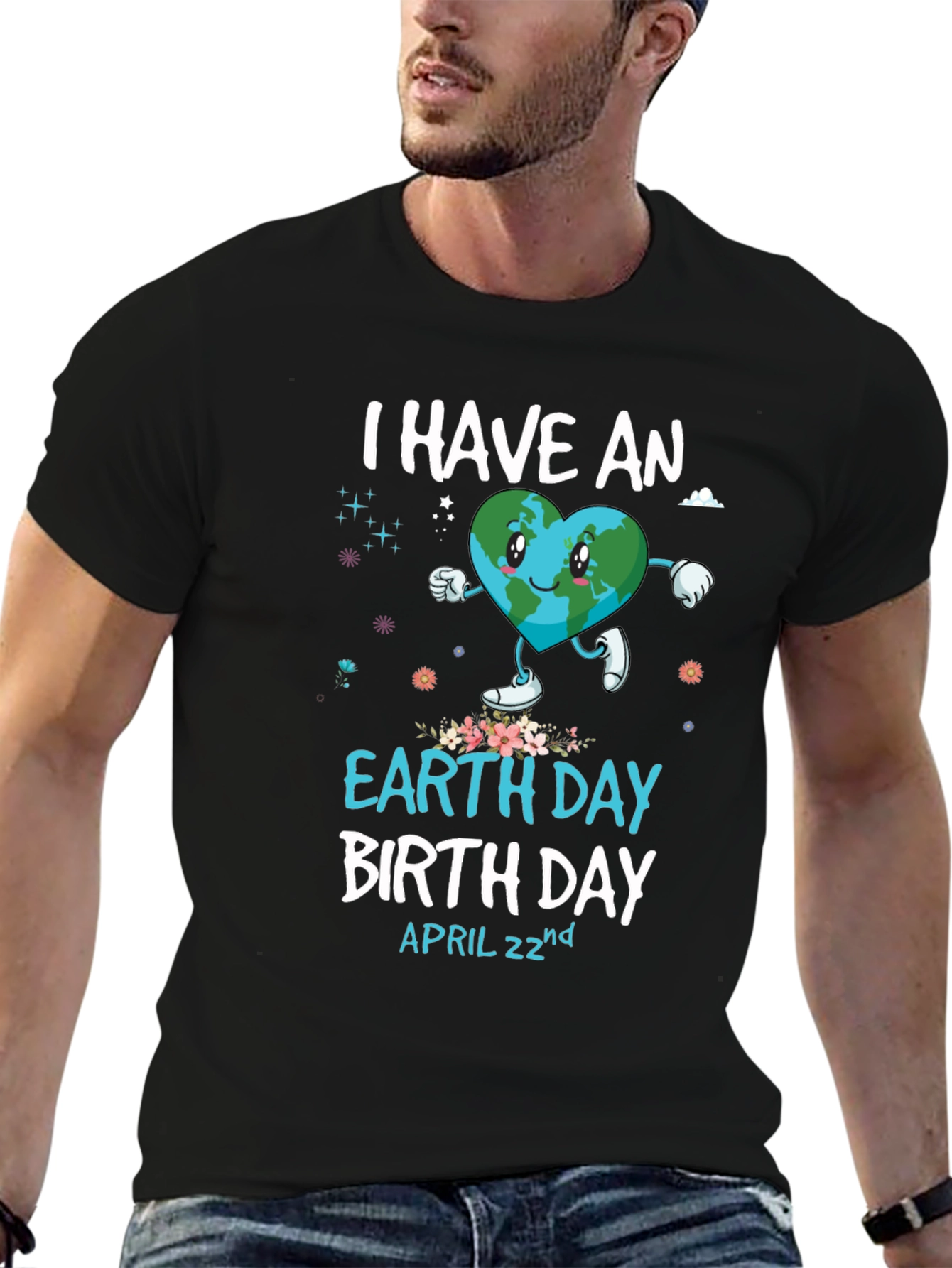Earth Day Birthday T-Shirt - April 22nd Design