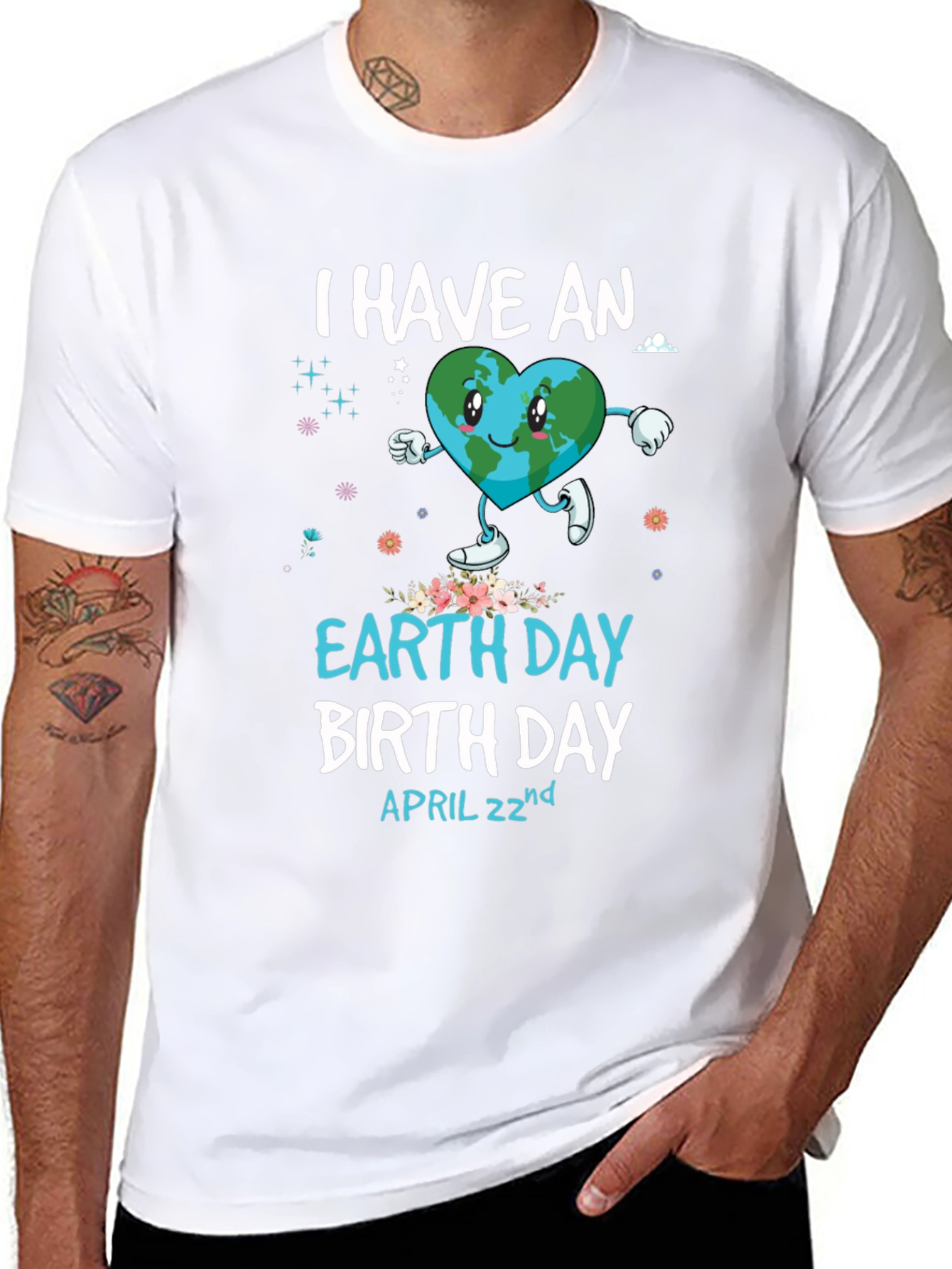 Earth Day Birthday T-Shirt - April 22nd Design