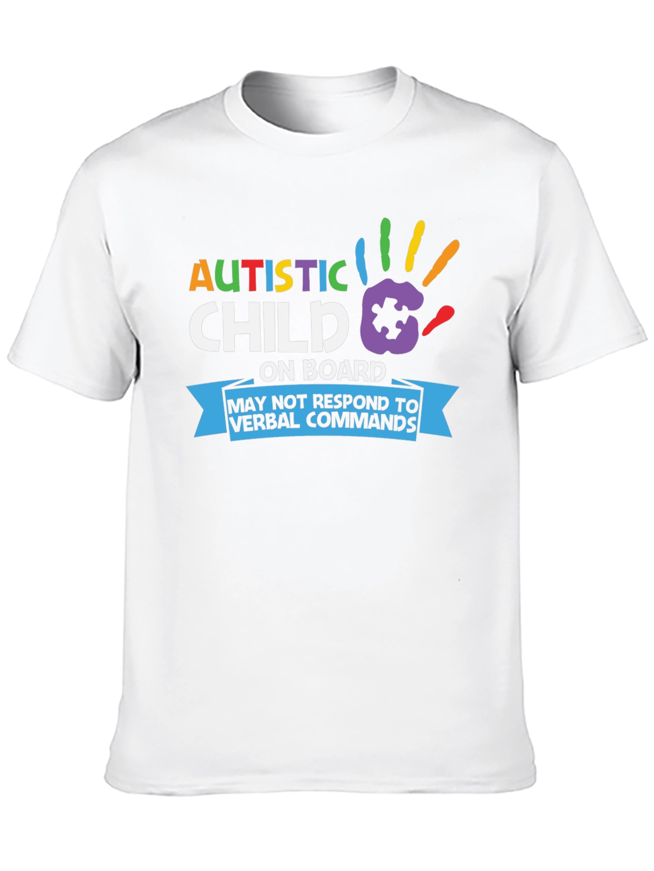 Autistic Child On Board T-Shirt Awareness