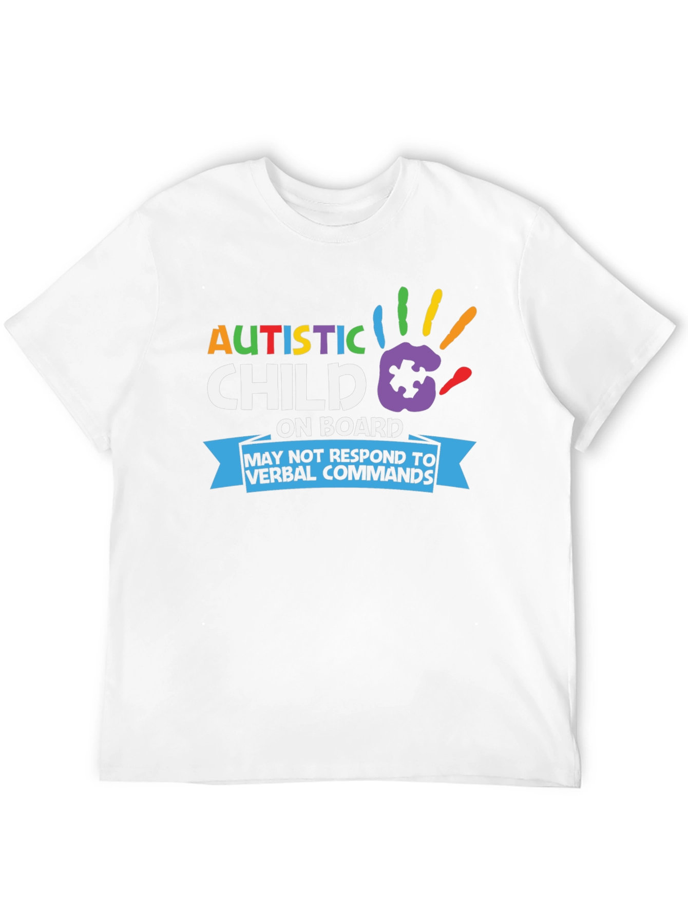 Autistic Child On Board T-Shirt Awareness