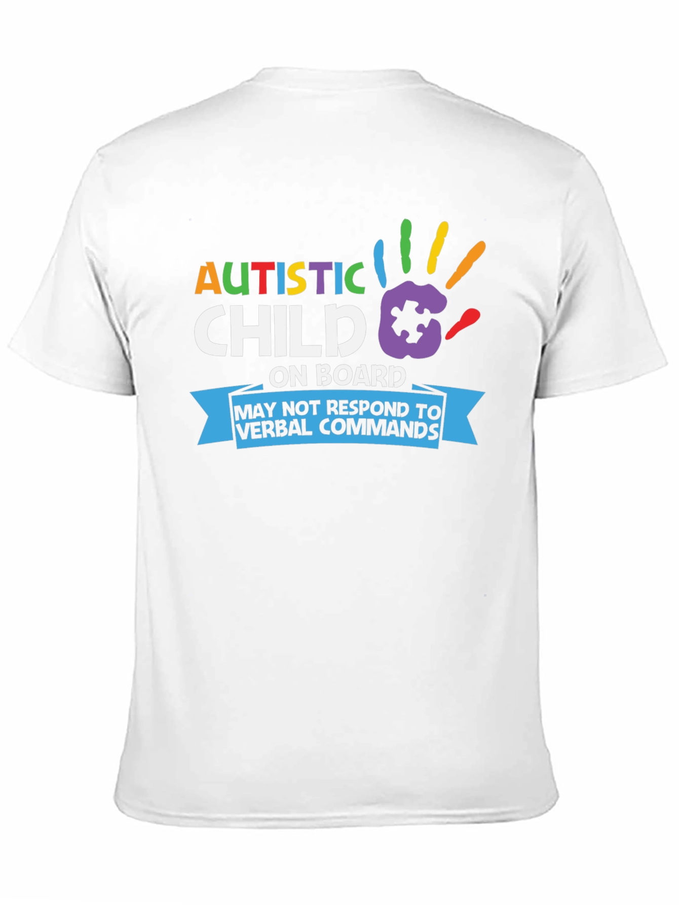 Autistic Child On Board T-Shirt Awareness