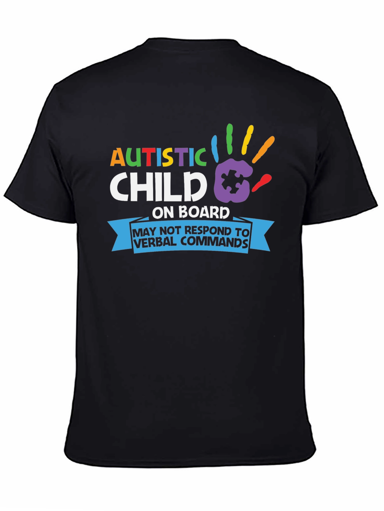 Autistic Child On Board T-Shirt Awareness