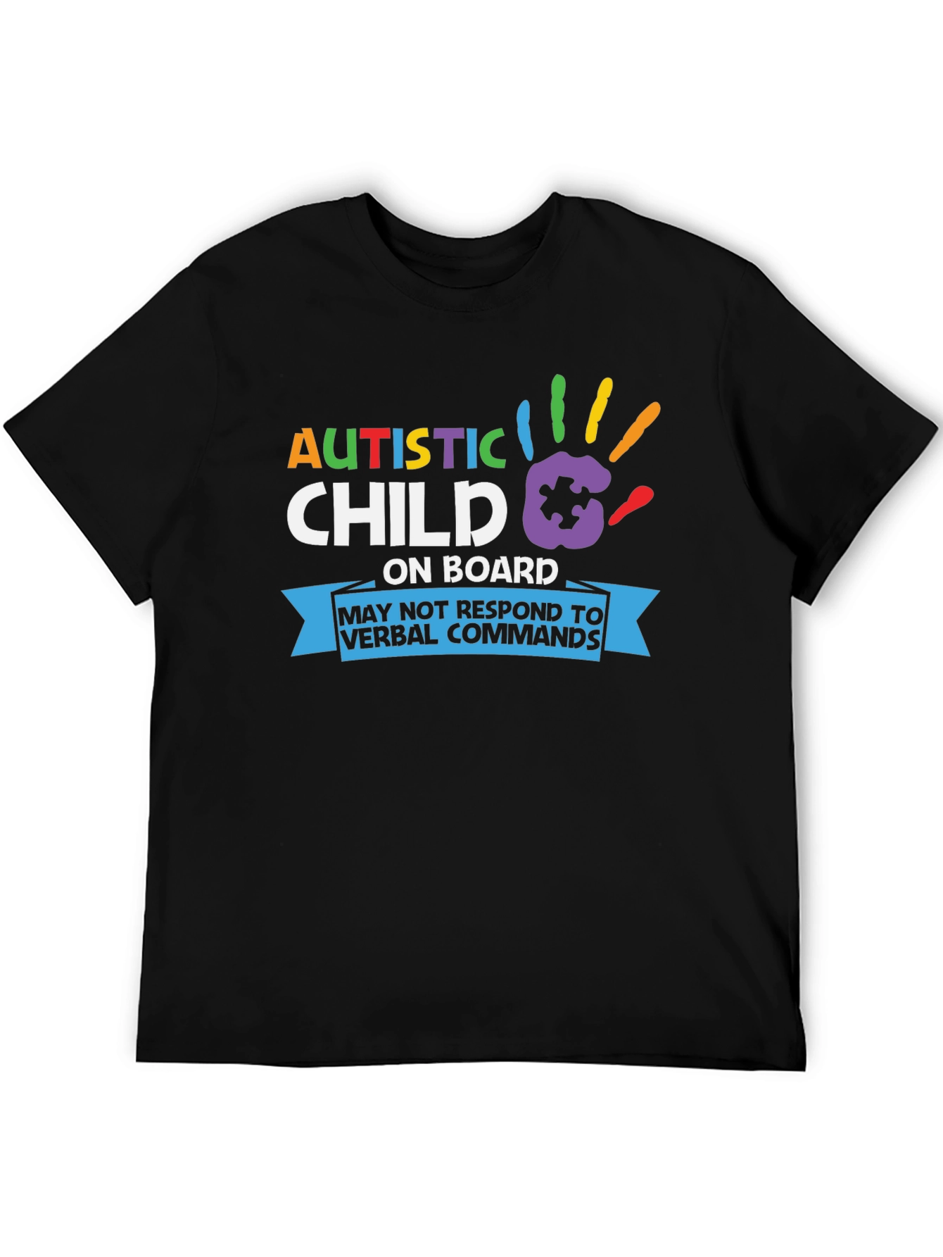 Autistic Child On Board T-Shirt Awareness