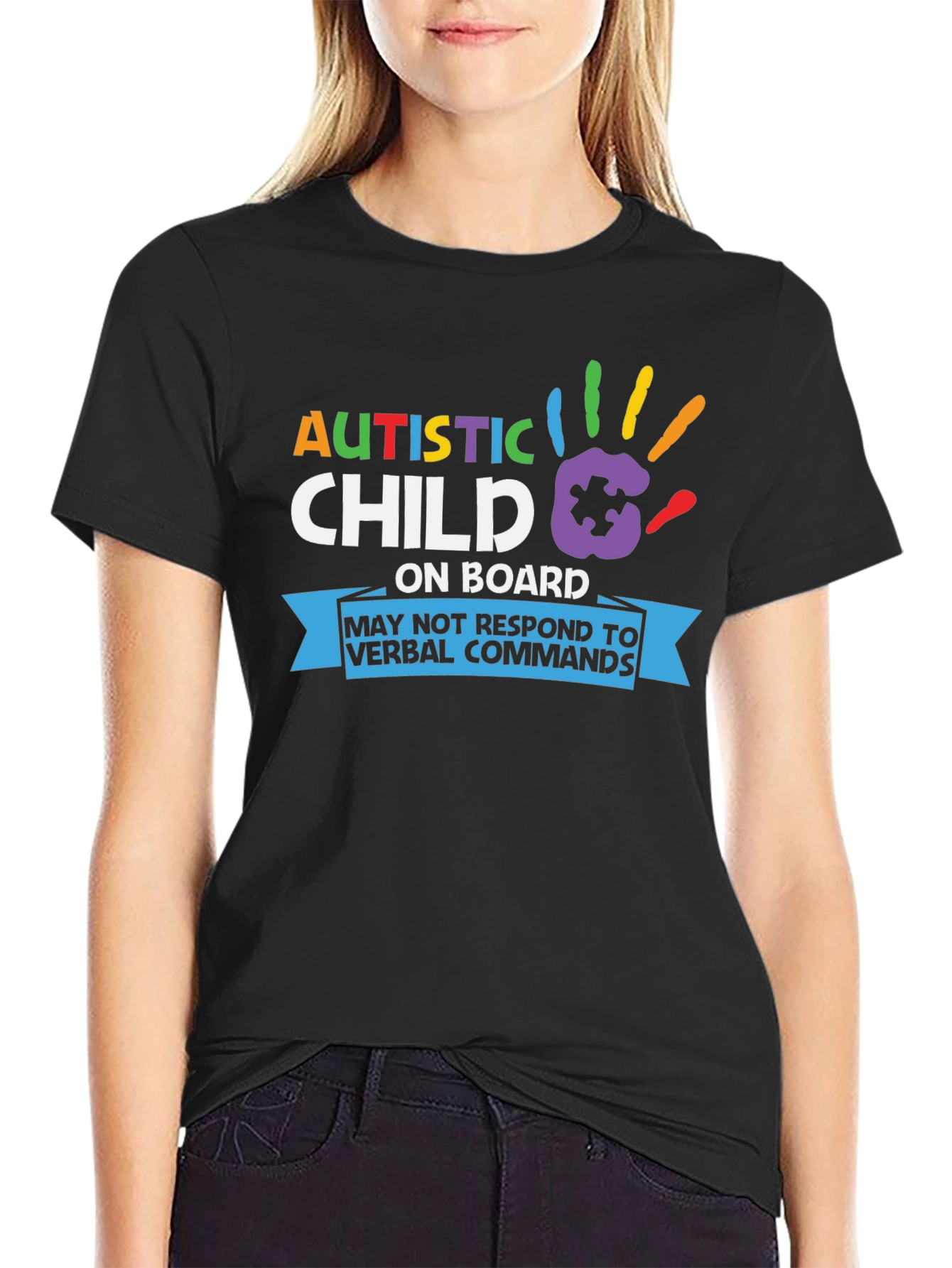 Autistic Child On Board T-Shirt Awareness