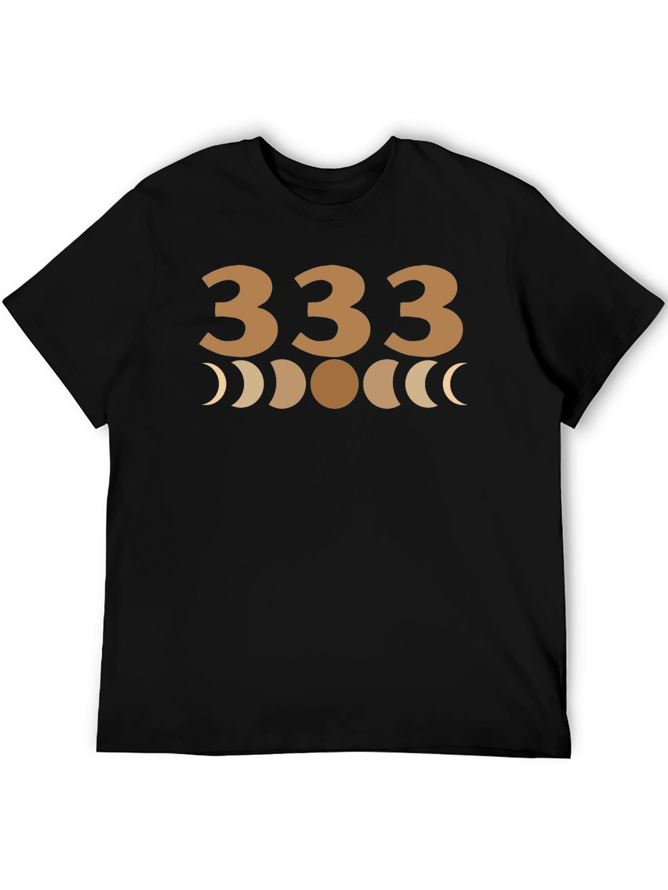 333 Moon Phases Graphic Tee - Black
