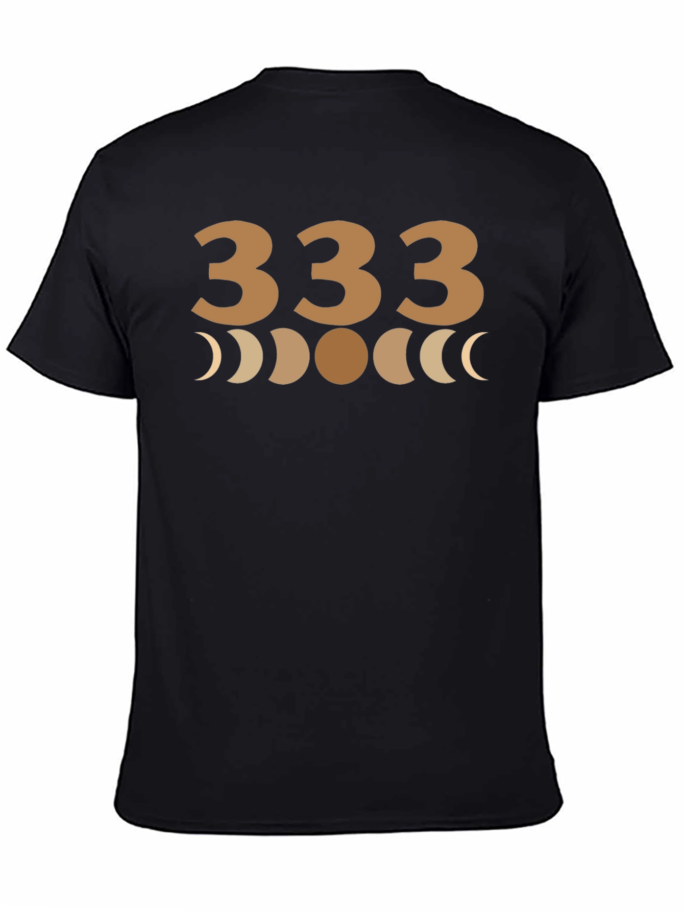 333 Moon Phases Graphic Tee - Black