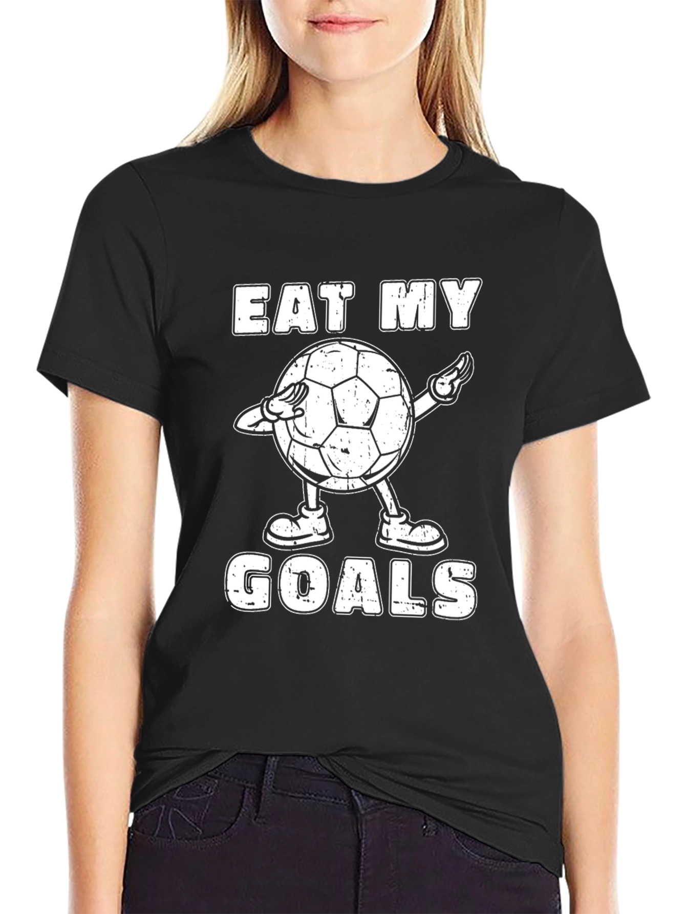 Eat My Goals Soccer T-Shirt - Funny Dab Tee