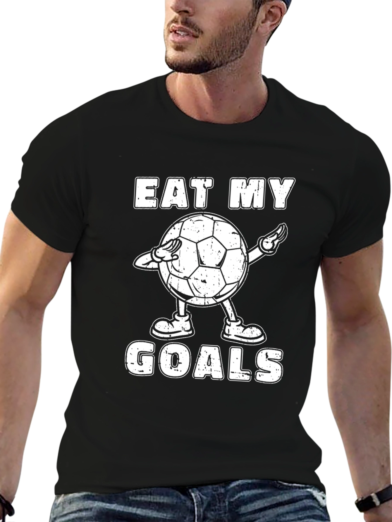 Eat My Goals Soccer T-Shirt - Funny Dab Tee