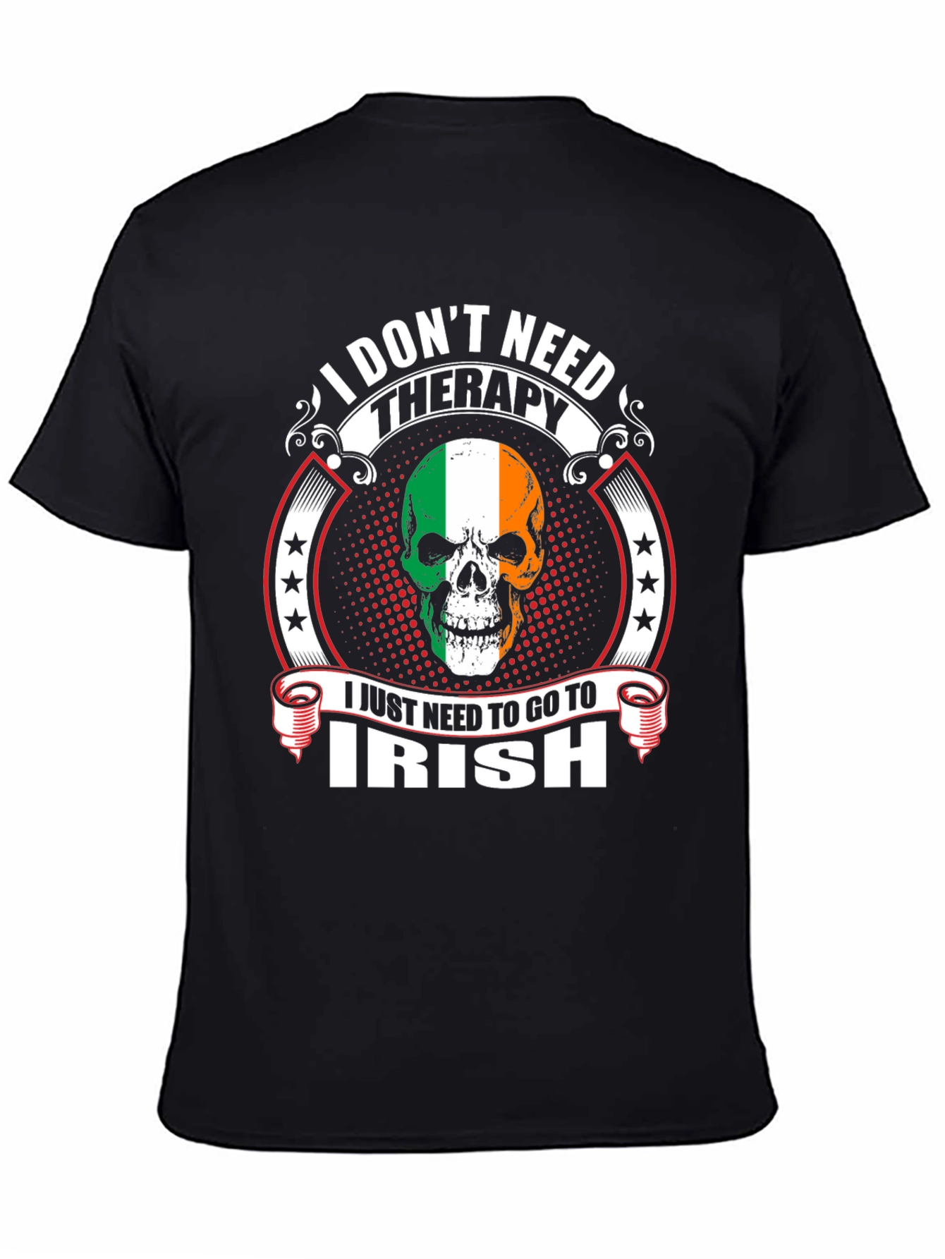 Irish Pride Skull Graphic T-Shirt