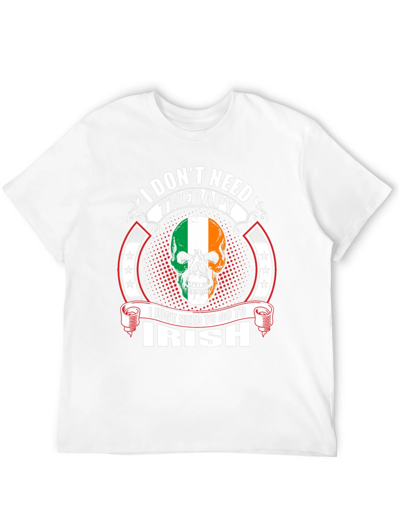 Irish Pride Skull Graphic T-Shirt