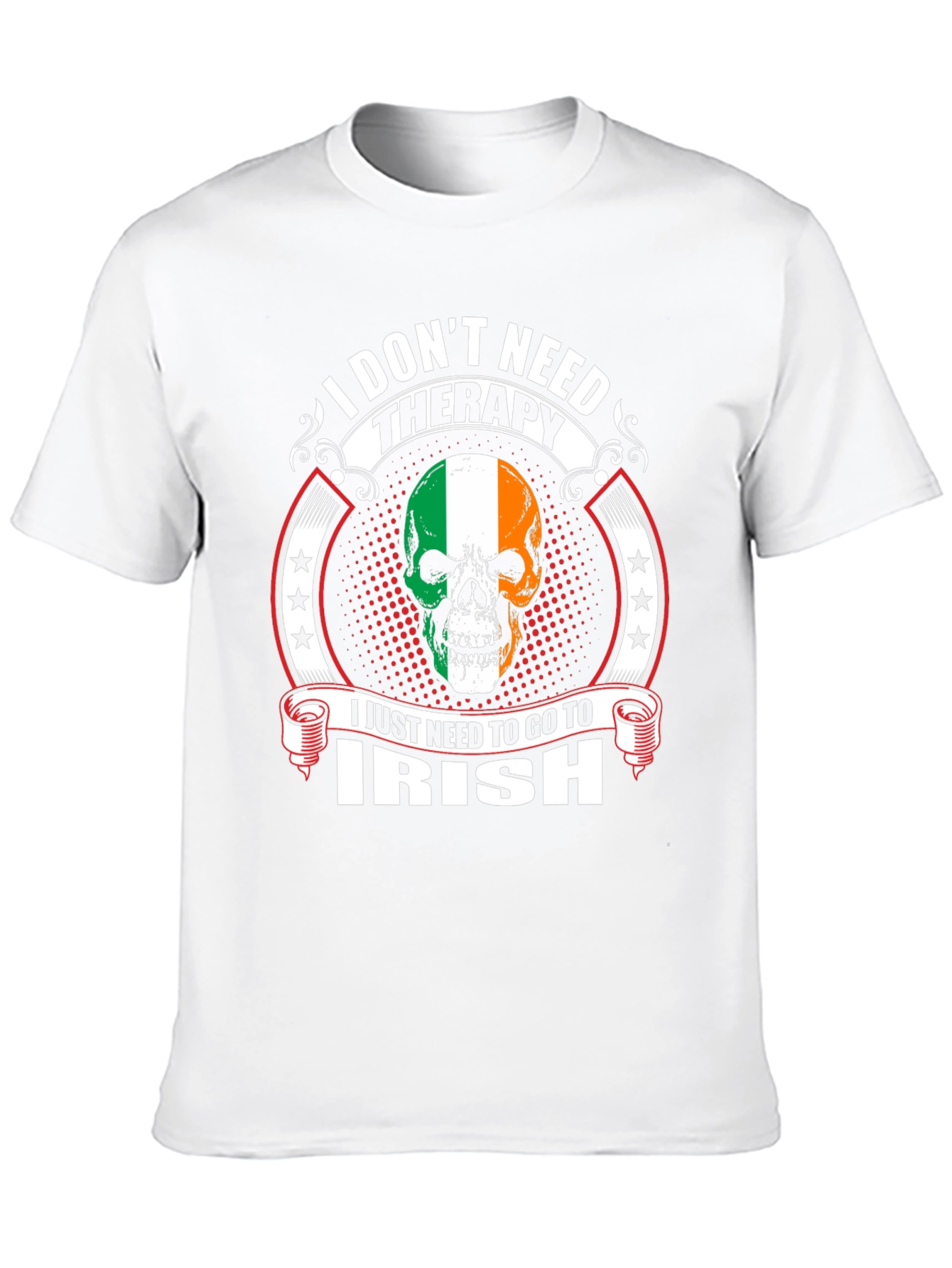 Irish Pride Skull Graphic T-Shirt