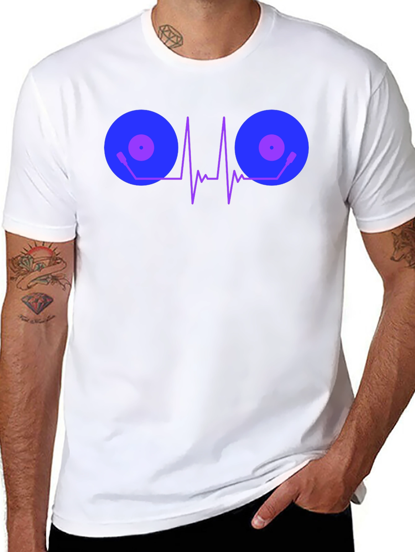 DJ Heartbeat T-Shirt - Music Lover Tee