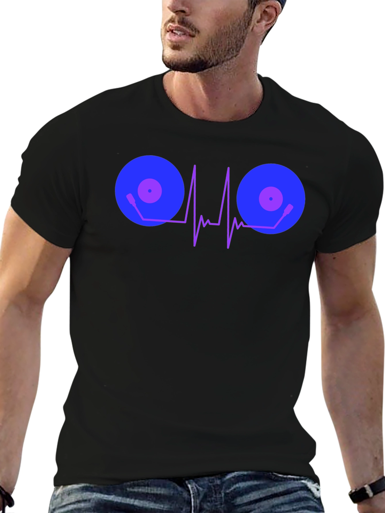 DJ Heartbeat T-Shirt - Music Lover Tee