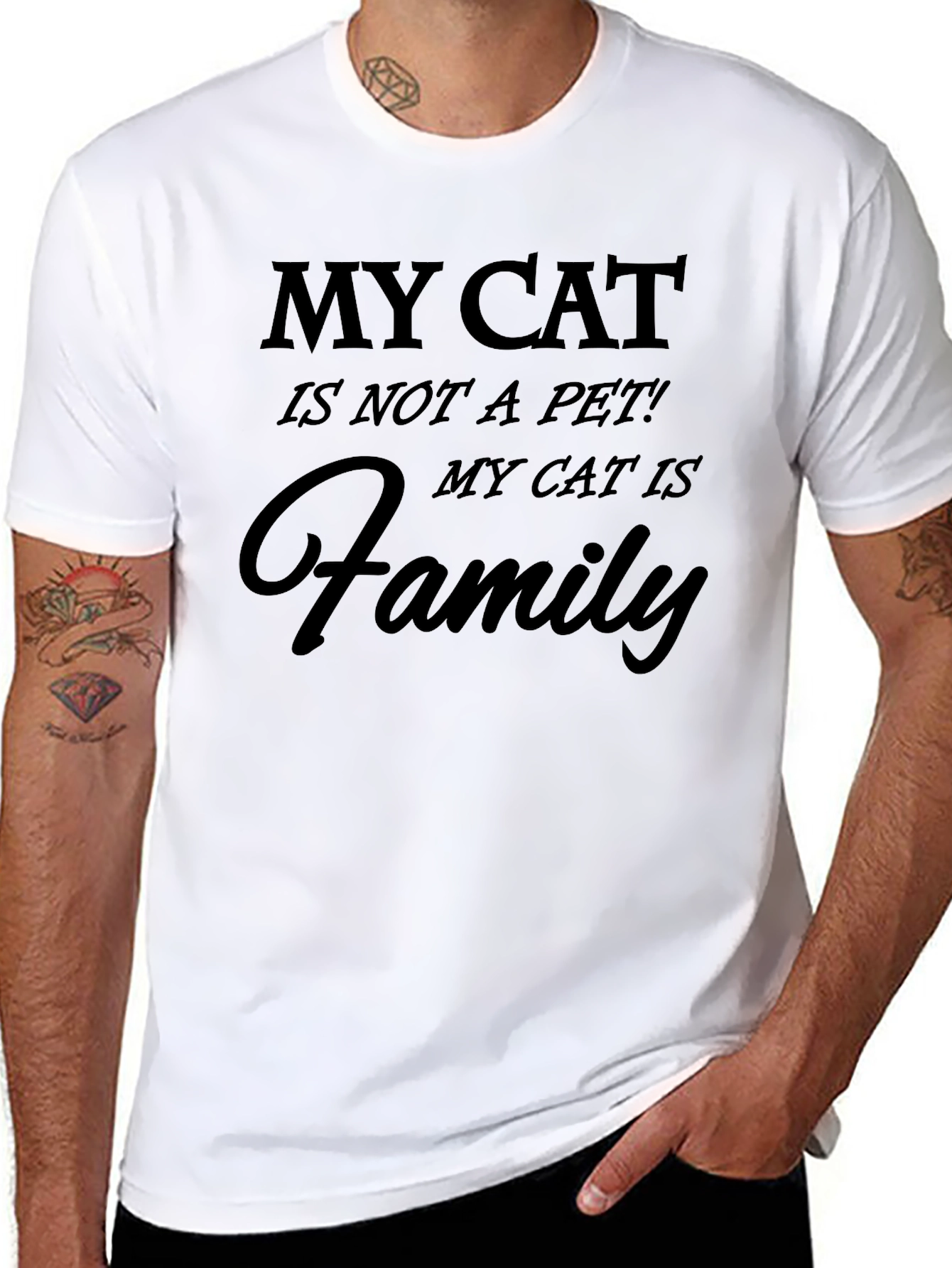 My Cat is Family Graphic Tee