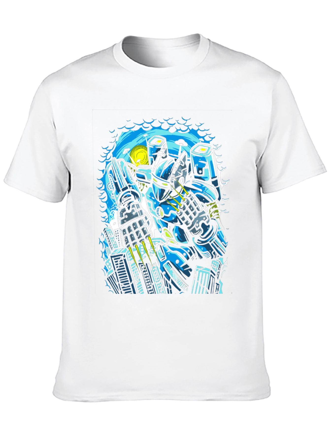 Robot Graphic Black T-Shirt