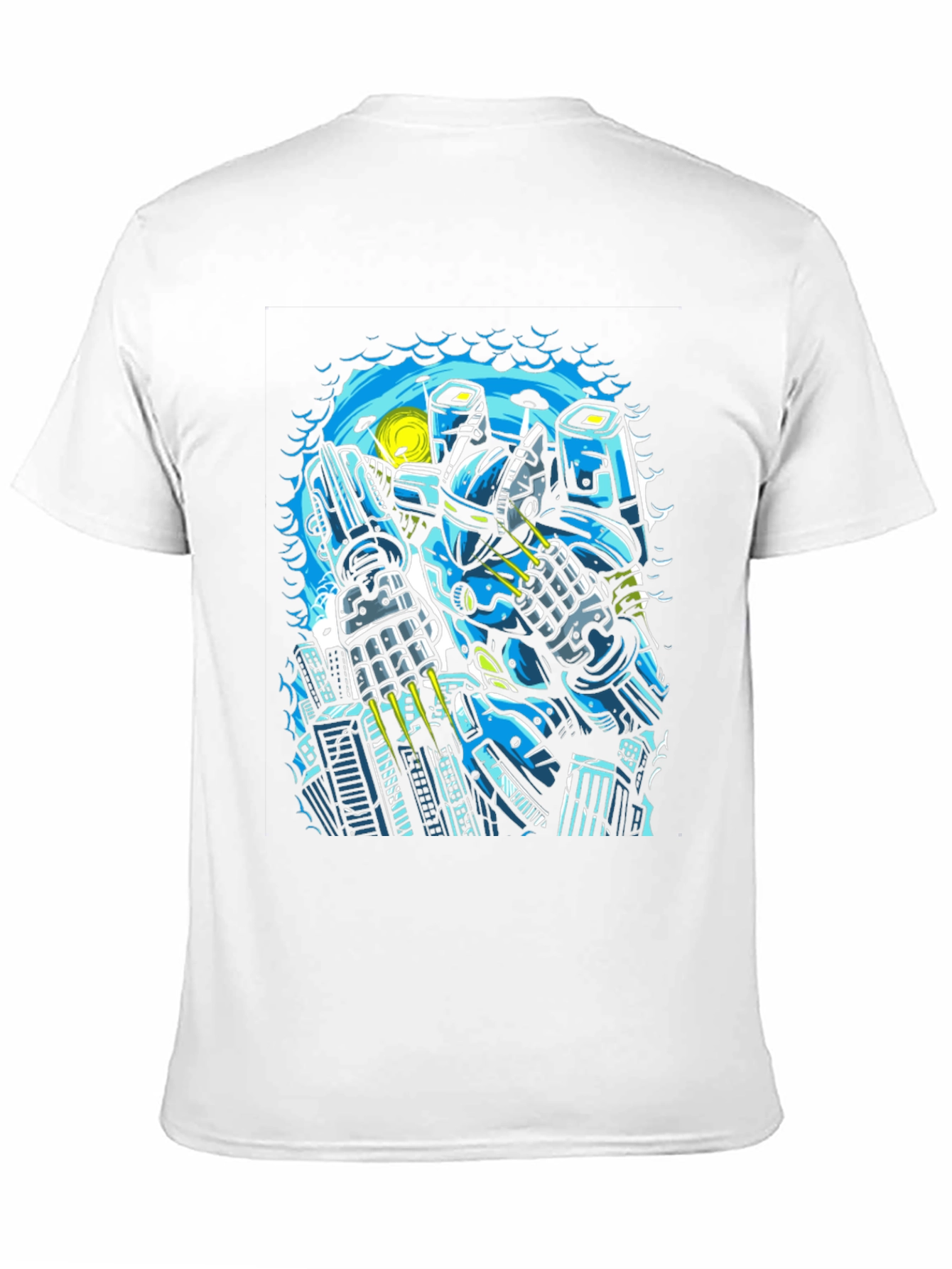Robot Graphic Black T-Shirt