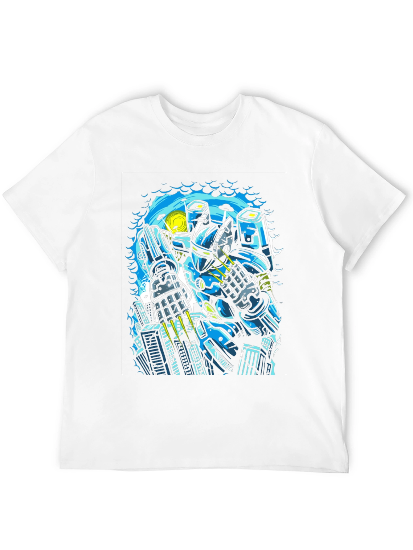 Robot Graphic Black T-Shirt