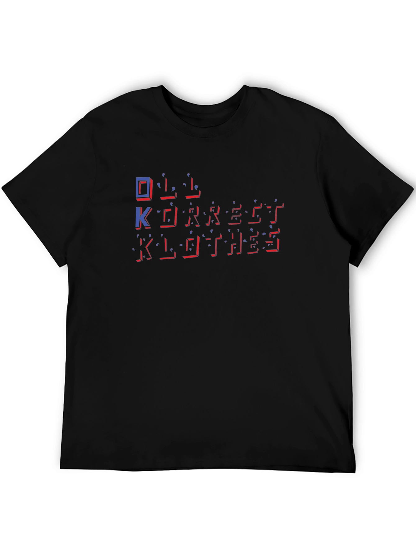 OK Korrect Clothes Black Graphic Tee