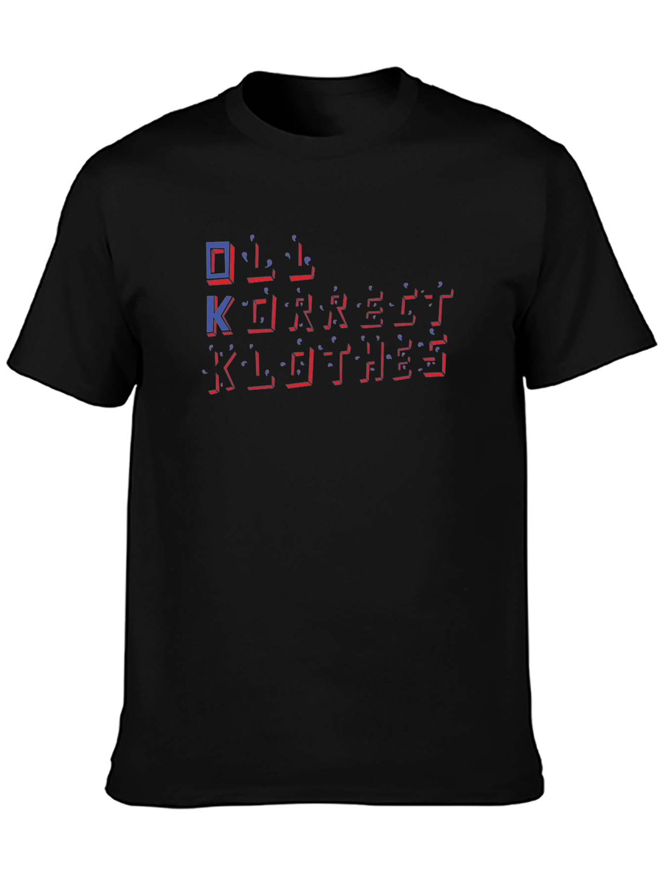 OK Korrect Clothes Black Graphic Tee