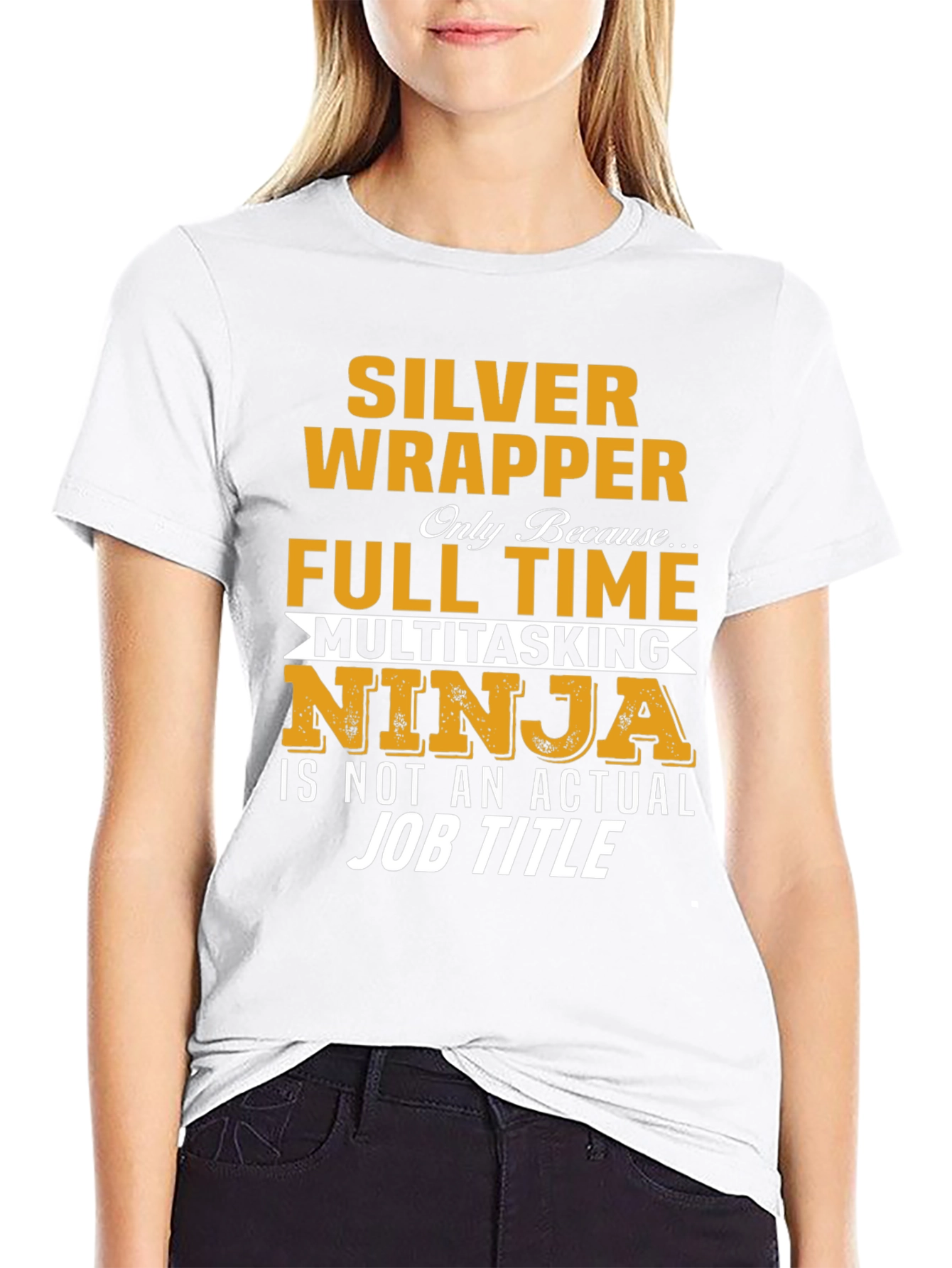 Silver Wrapper Full Time Ninja T-Shirt