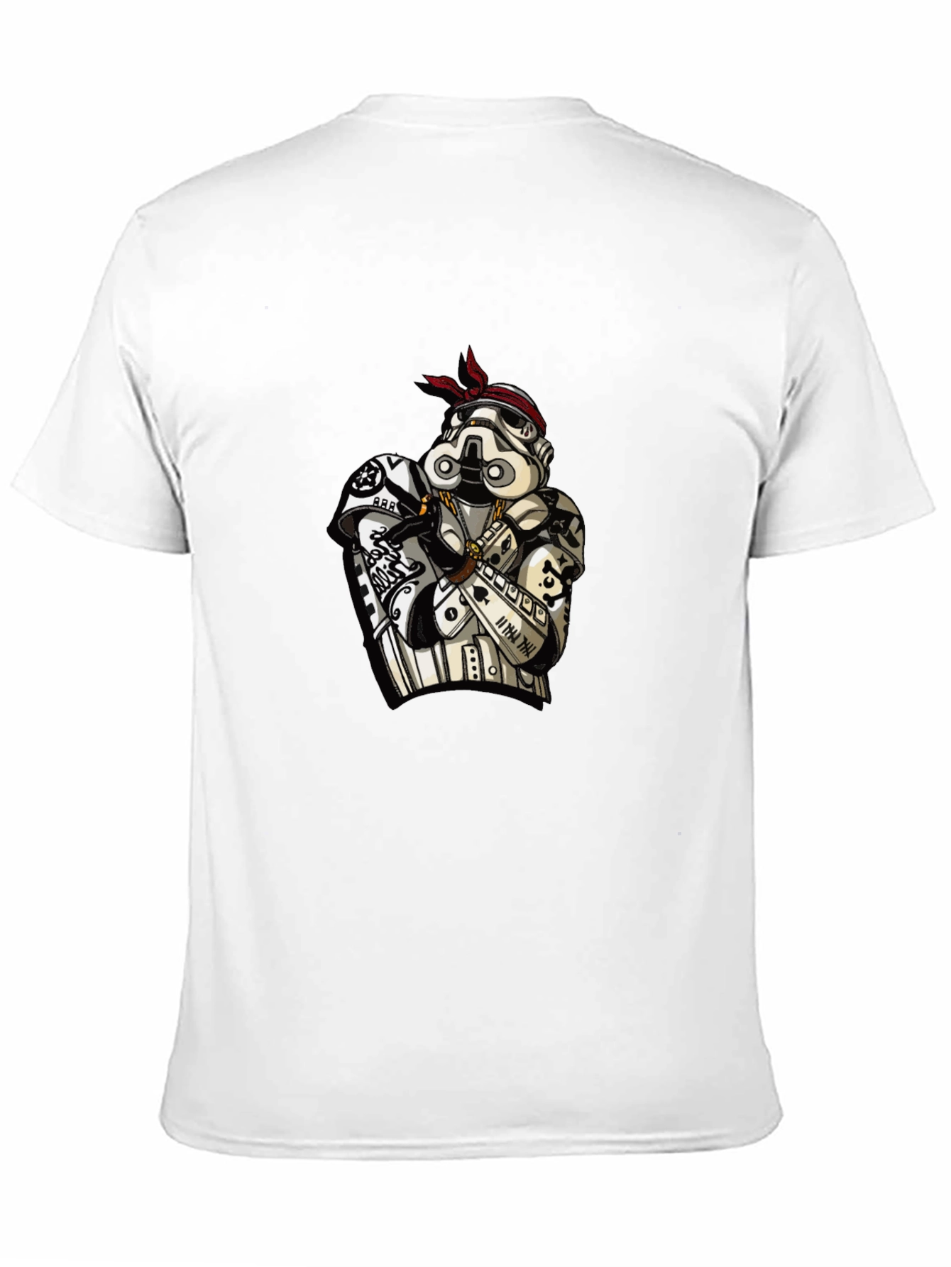 Stormtrooper Rapper Graphic T-Shirt - Black