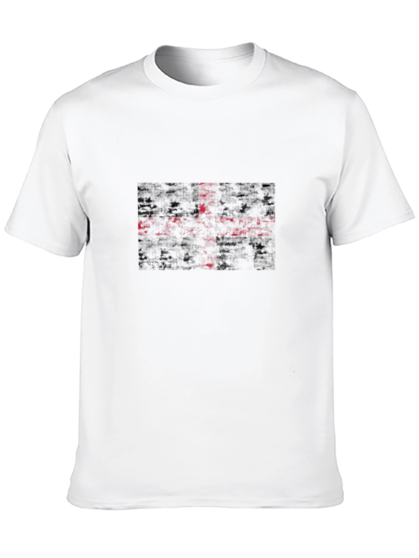 Grunge England Flag T-Shirt - Black