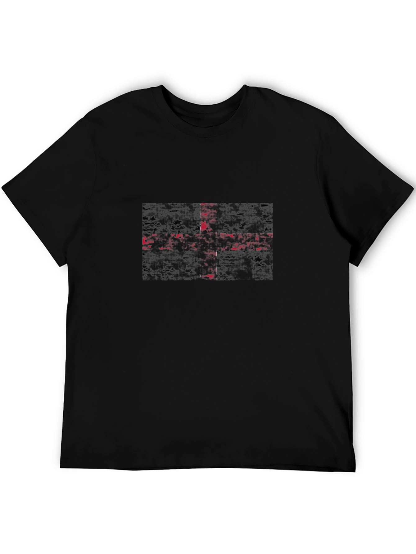 Grunge England Flag T-Shirt - Black