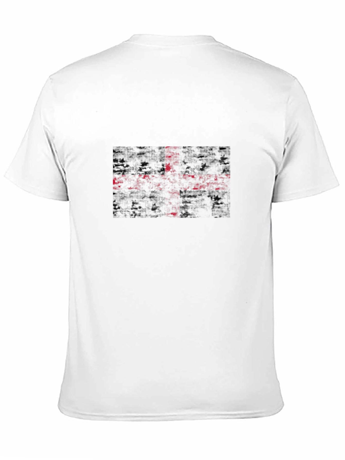 Grunge England Flag T-Shirt - Black