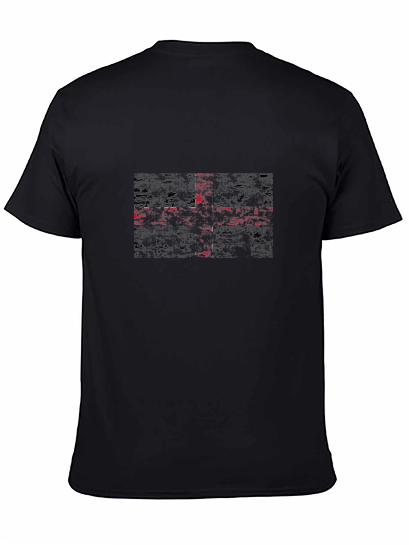 Grunge England Flag T-Shirt - Black