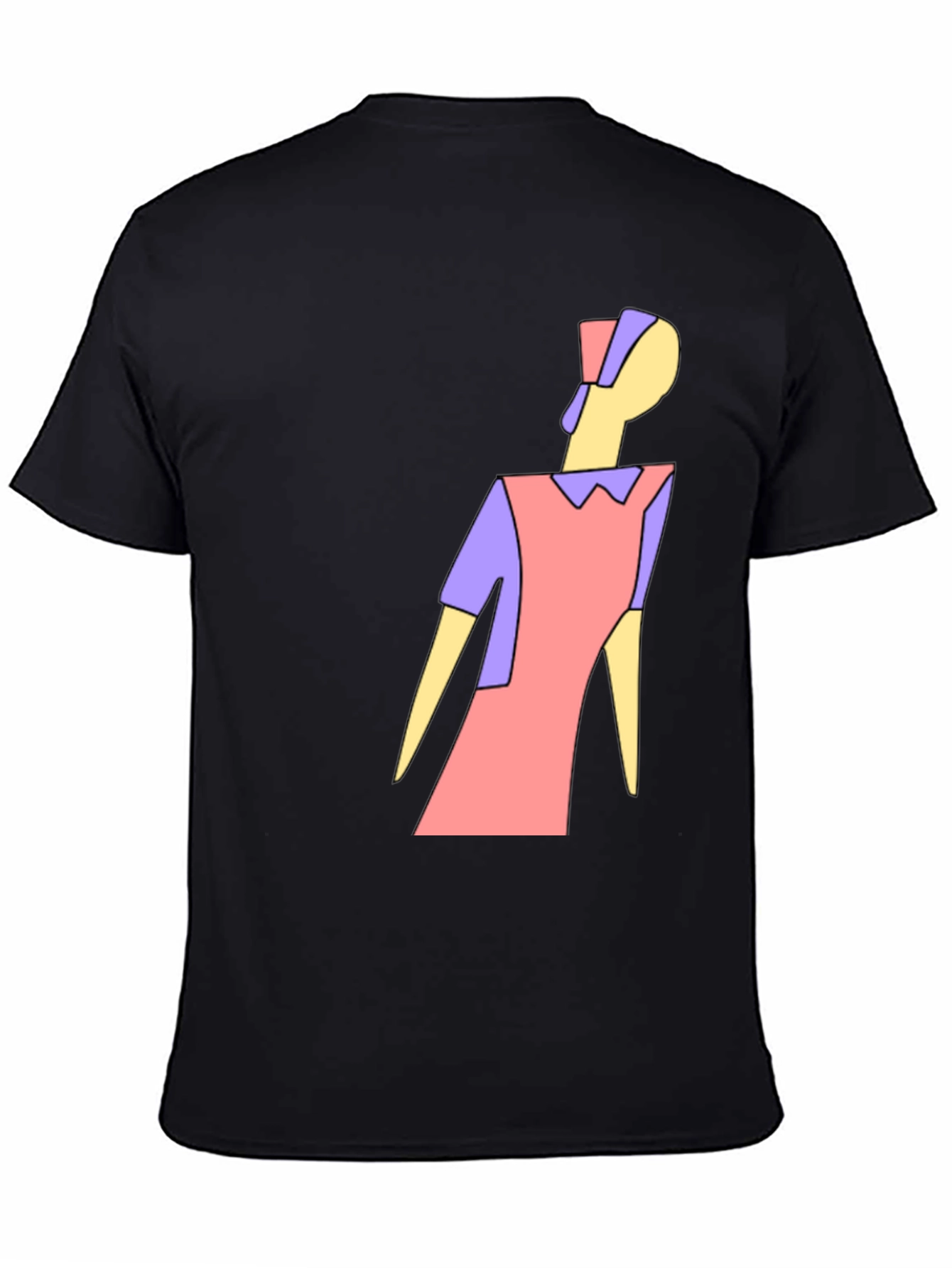 Abstract Figure Tee - Modern Art Graphic T-Shirt