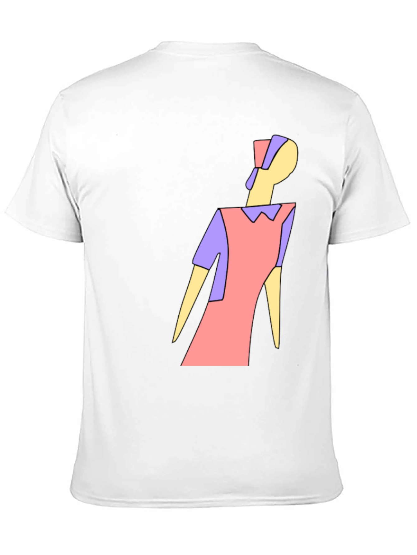 Abstract Figure Tee - Modern Art Graphic T-Shirt