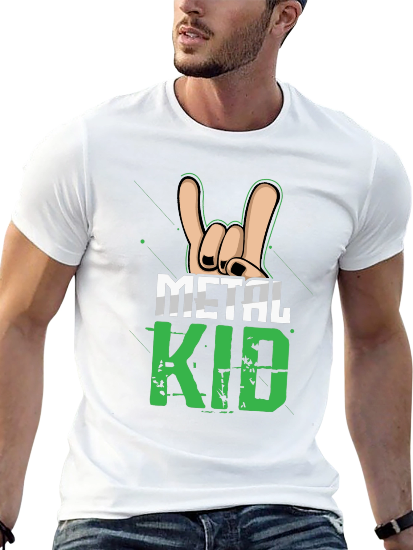 Metal Kid Rock On Graphic T-Shirt