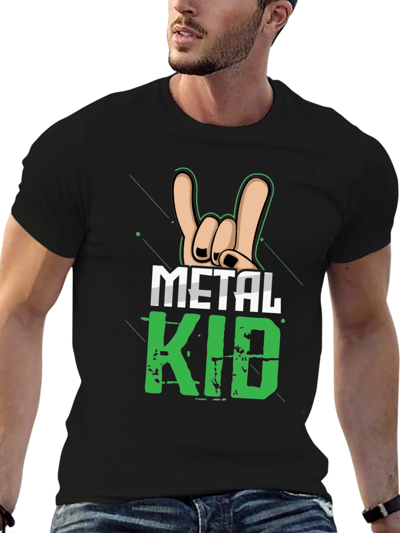 Metal Kid Rock On Graphic T-Shirt